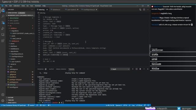 (HUN) Mentorálás OOP + Typescript // 2. DB-first kódolás смотреть онлайн