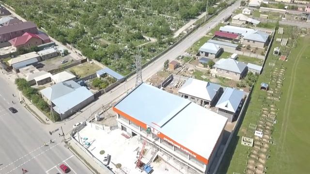 Сьёмка с дрона: Строительные материалы EURO LUX. Шымкент.