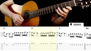 DESPACITO Guitar Tabs | Tutorial | Cover