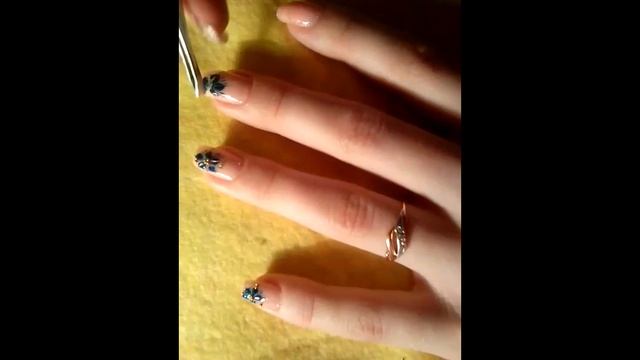 Nail-Art.Синие цветы смотреть онлайн