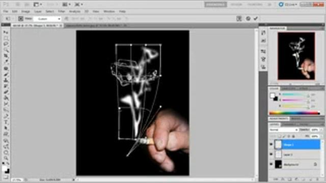 Видеоурок Рисуем дымом в Photoshop смотреть онлайн