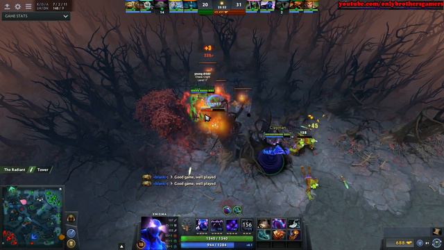 Wagamama 7,4k MMR Plays Enigma - 5k SMURF - Dota 2 смотреть онлайн