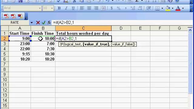 Calculating Time In MS-Excel