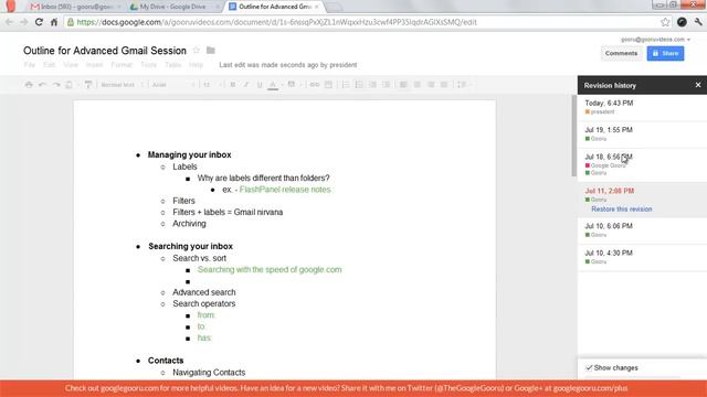 How to View Revision History and Restore Old Versions in Google Docs смотреть онлайн