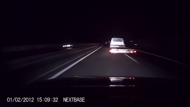 Stupid Van On Autobahn Pulls Out
