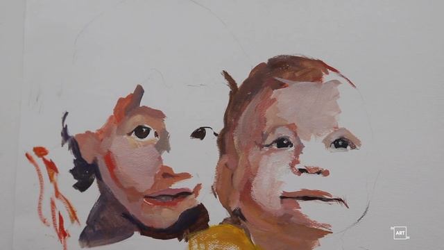 How to paint a face, oil sketch, 138# смотреть онлайн