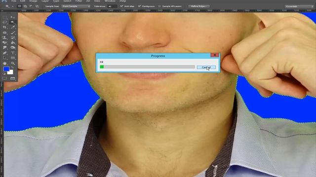 Paint Bucket Tool tutorial: How to paint photo background by using Photoshop paint bucket смотреть онлайн