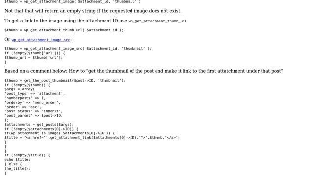 Wordpress: How do i get post thumbnail using attachment code? (3 Solutions!!) смотреть онлайн