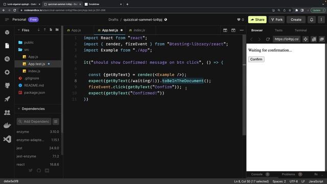 How to work with Jest Unit Testing UI Components Ninja Full Stack Developer #react #nodejs #14 смотреть онлайн