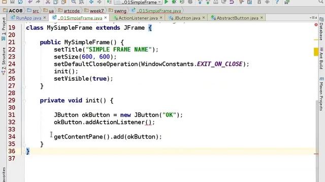 _07week oop swing mvc project смотреть онлайн