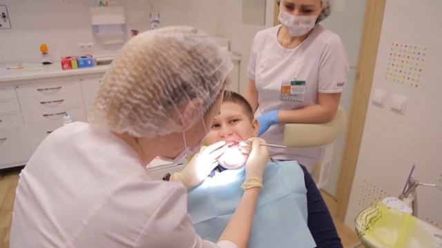 Приём детского стоматолога-ортодонта