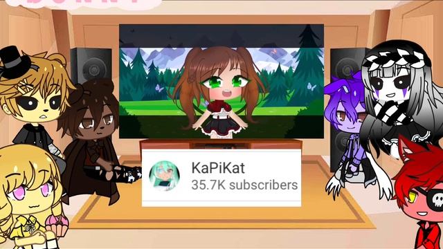 Gacha club fnaf 1 react to Elizabeth afton memes + puppet and golden Freddy || • B U N N Y • || смотреть онлайн