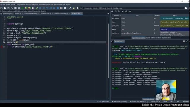 Conexión a MongoDB con Pymongo (Python) смотреть онлайн