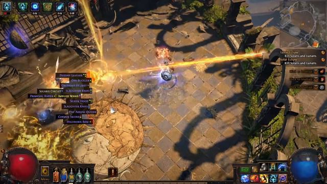 65 Arc Witch Lunaris & Solaris 1MIN [Path of Exile] смотреть онлайн