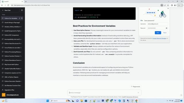 Python Setting Getting Environment Variables and Addrs смотреть онлайн