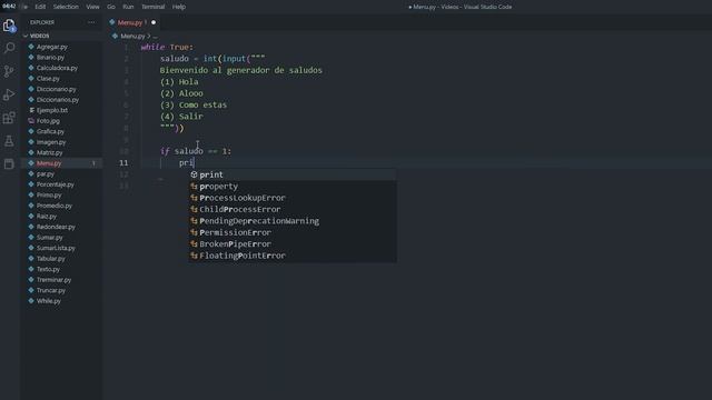 Cómo Crear Un Menú En Python Desde Cero // Menú Python While смотреть онлайн