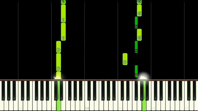 Don't Hug Me I'm Scared Theme Song - EASY Piano Tutorial смотреть онлайн