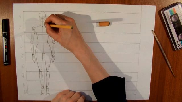 Fashion Sketching / Фешн скетчинг  урок 1