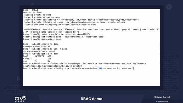 Role Based Access Control for Kubernetes demo - Civo Academy смотреть онлайн
