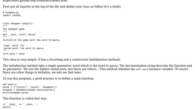 Hangman game class in Python (2 Solutions!!) смотреть онлайн
