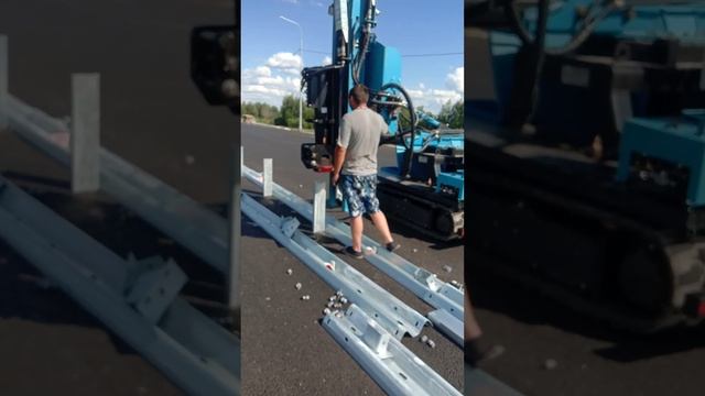 Сваебойная установка KTC Hammer. Трасса М12 (участок Навашино-Муром) смотреть онлайн