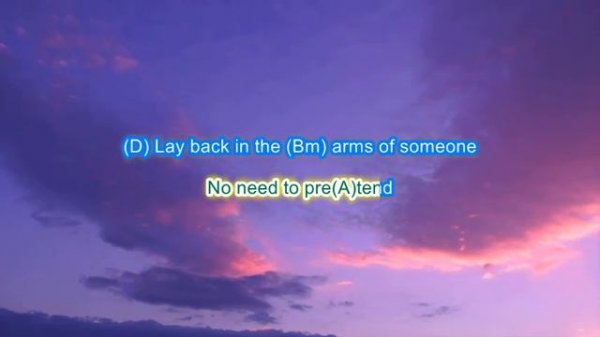 Lay Back in the Arms of Someone by Smokie play along with scrolling guitar chords and lyrics