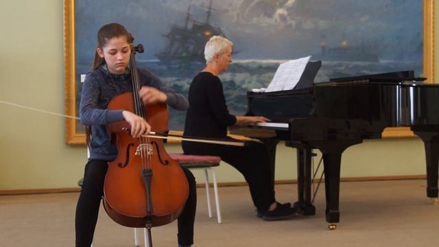 Виктория Муратова, 13 лет, Поппер, Тарантелла, виолончель смотреть онлайн