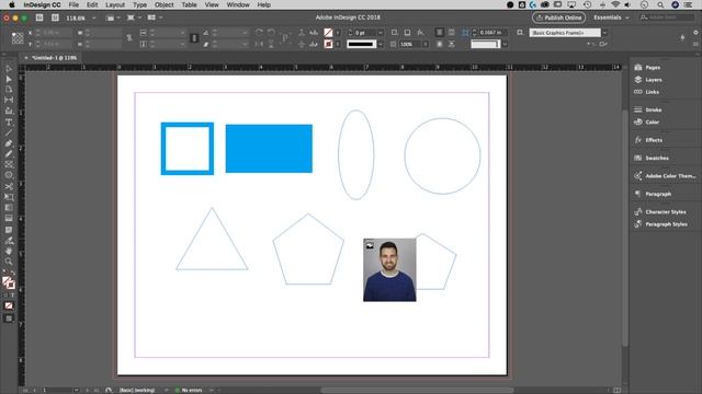 How to Create Shapes & Frames | InDesign Tutorial смотреть онлайн