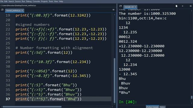 123. String Format Method in Python with Example Code || Formatting Python String Methods-5 смотреть онлайн