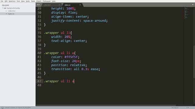 Simple Navigation Bar with Tooltip Using HTML and CSS смотреть онлайн