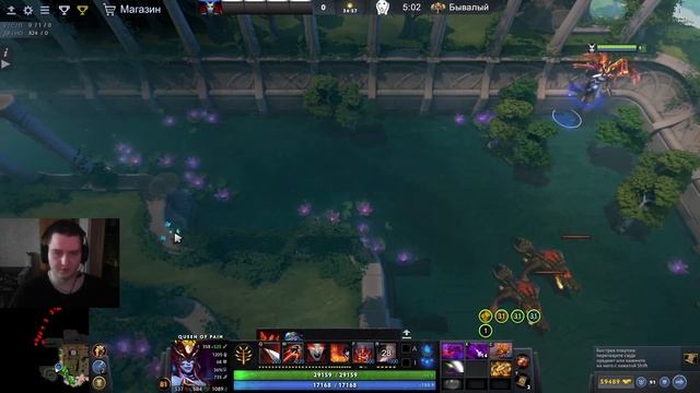 ROSHAN DEFENSE REBIRTH L QUEEN OF PAIN L САМЫЙ СИЛЬНЫЙ ВОЛШЕБНИК КАСТОМКИ