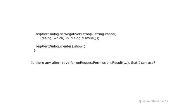 Android : Android - onRequestPermissionsResult() is deprecated. Are there any alternatives? смотреть онлайн