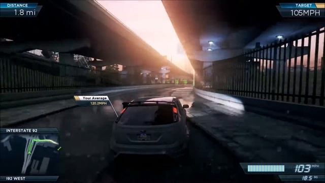 Need for speed most wanted 2012 - speedrun industrial way ( driving ford focus RS ) смотреть онлайн