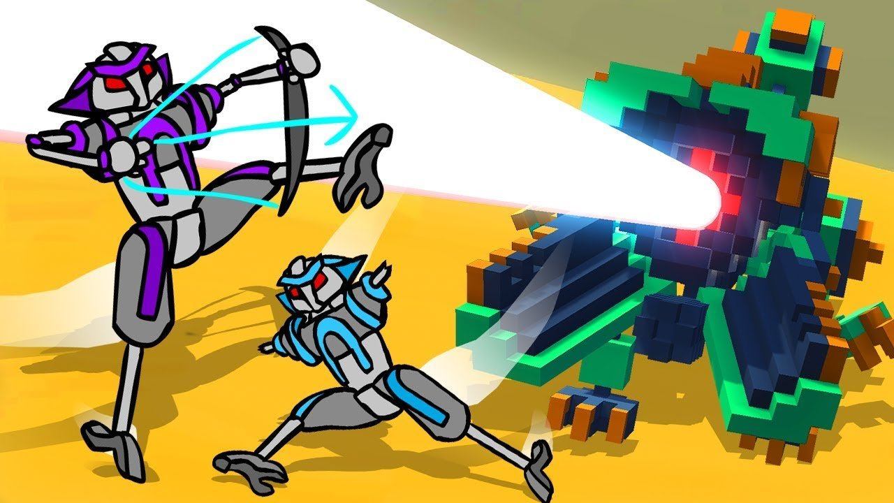 ОБНОВЛЕНИЕ КЛОНОВ! ЛАЗЕРНЫЕ ДИНОЗАВРЫ! ► Clone Drone in The Danger Zone |41| Coop смотреть онлайн