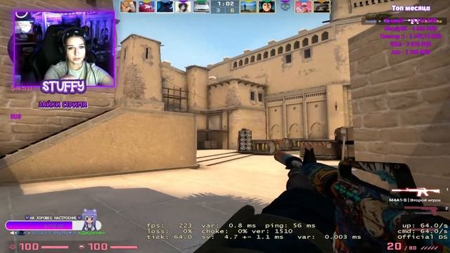 ?СТРИМ ДЕВУШКА CSGO stuffy/Стаффи смотреть онлайн