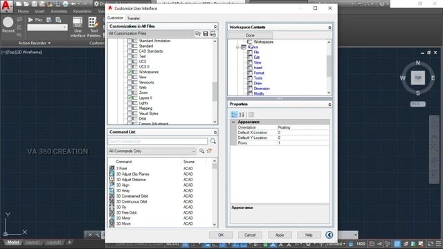 SIMPLE METHOD #AutoCAD Classic Workspace Manual Settings смотреть онлайн