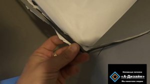 Как самостоятельно перекроить установленный натяжной потолок и заправить с помощью фена