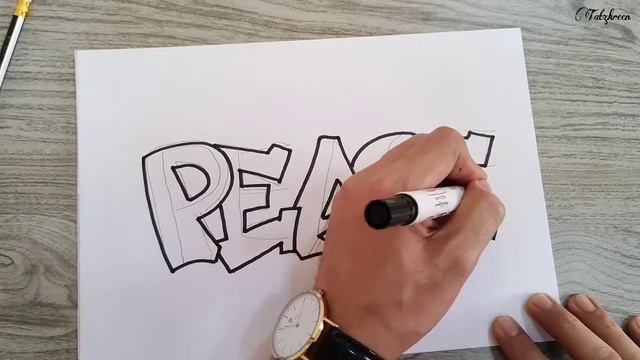 Graffiti Lettering 103 | Easy Step By Step Lettering Tutorial | Arts & Crafts | 3D Lettering смотреть онлайн