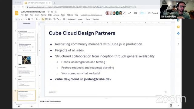 Cube.js July 2021 Community Call смотреть онлайн
