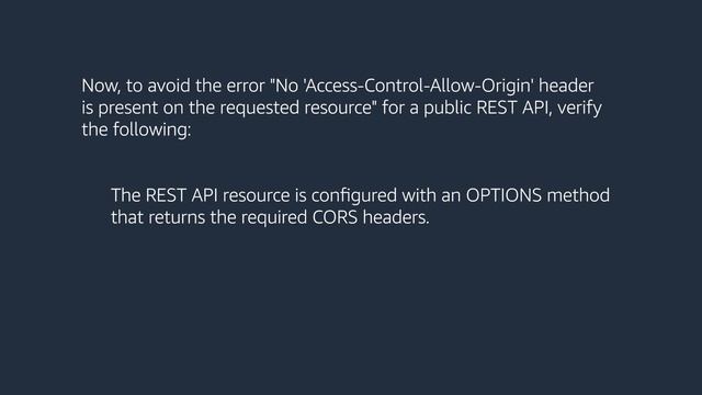 How do I resolve a CORS error for my API Gateway REST API? смотреть онлайн