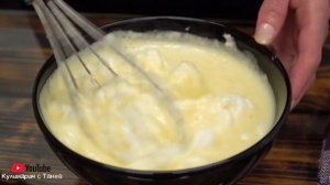 ОДНО ТЕСТО, ТРИ СЛОЯ! ЛЁГКИЙ ВКУСНЫЙ ДЕСЕРТ за 5 минут | Кулинарим с Таней