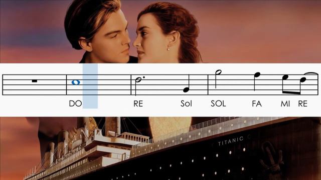 Música do Titanic | Partitura com Notas para Flauta Doce, Violino com Playback no Piano смотреть онлайн