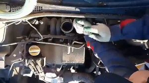 DIY как устранить подсос воздуха в дроссельной заслонке на Рено Логан