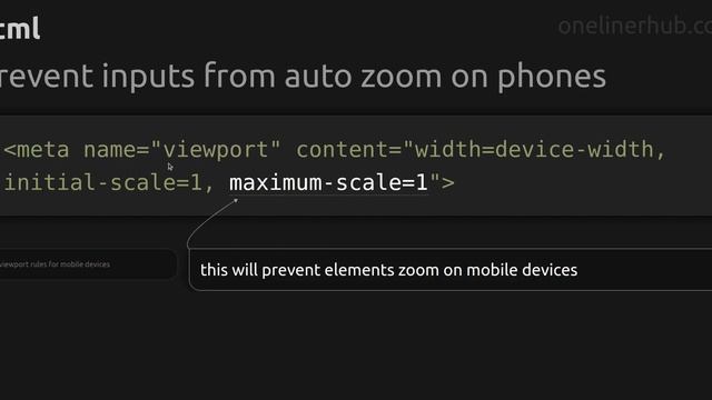 Prevent inputs from auto zoom on phones #ffmpeg смотреть онлайн