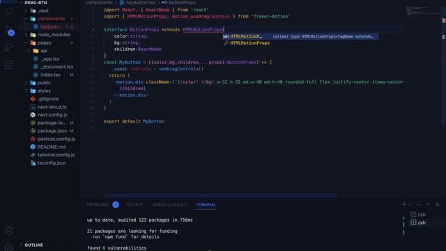 Creating a Cool Draggable Button with Next.js, TypeScript, Framer Motion and Tailwind смотреть онлайн