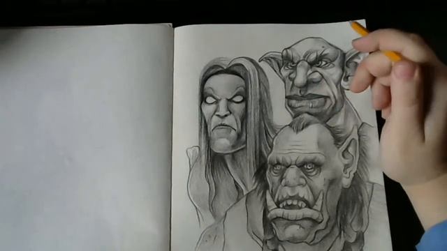 Рисую персонажей Орды из игры World of Warcraft (часть 1) смотреть онлайн