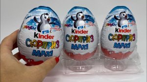 Новогодние пингвины в киндер Макси