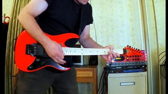 Shawn Tynan Monday Metal Jam over Elevated backing track. Ibanez RG 550 Genesis Road Flare Red. смотреть онлайн