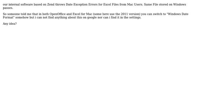 Apple: "Windows Date Format" in Excel on Mac смотреть онлайн