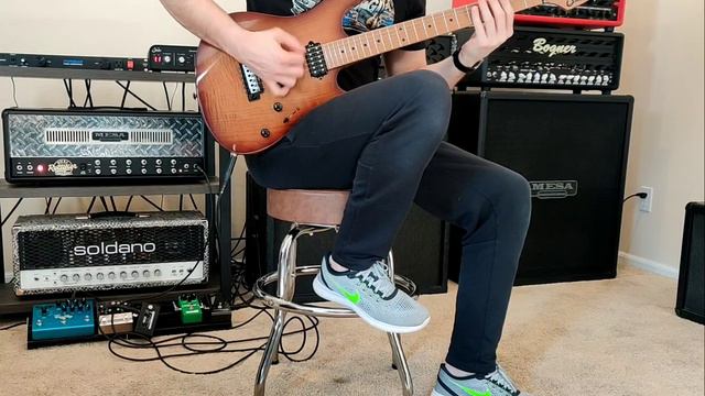Drop D chugs on Mesa Dual Rectifier revg w/ OD808 смотреть онлайн